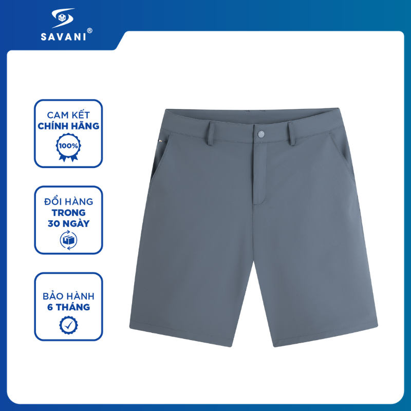 Quần Short Golf Nam SAVANI Cao Cấp, Kiểu Dáng Sang Trọng, Thoải Mái Vận Động LSGG202S6