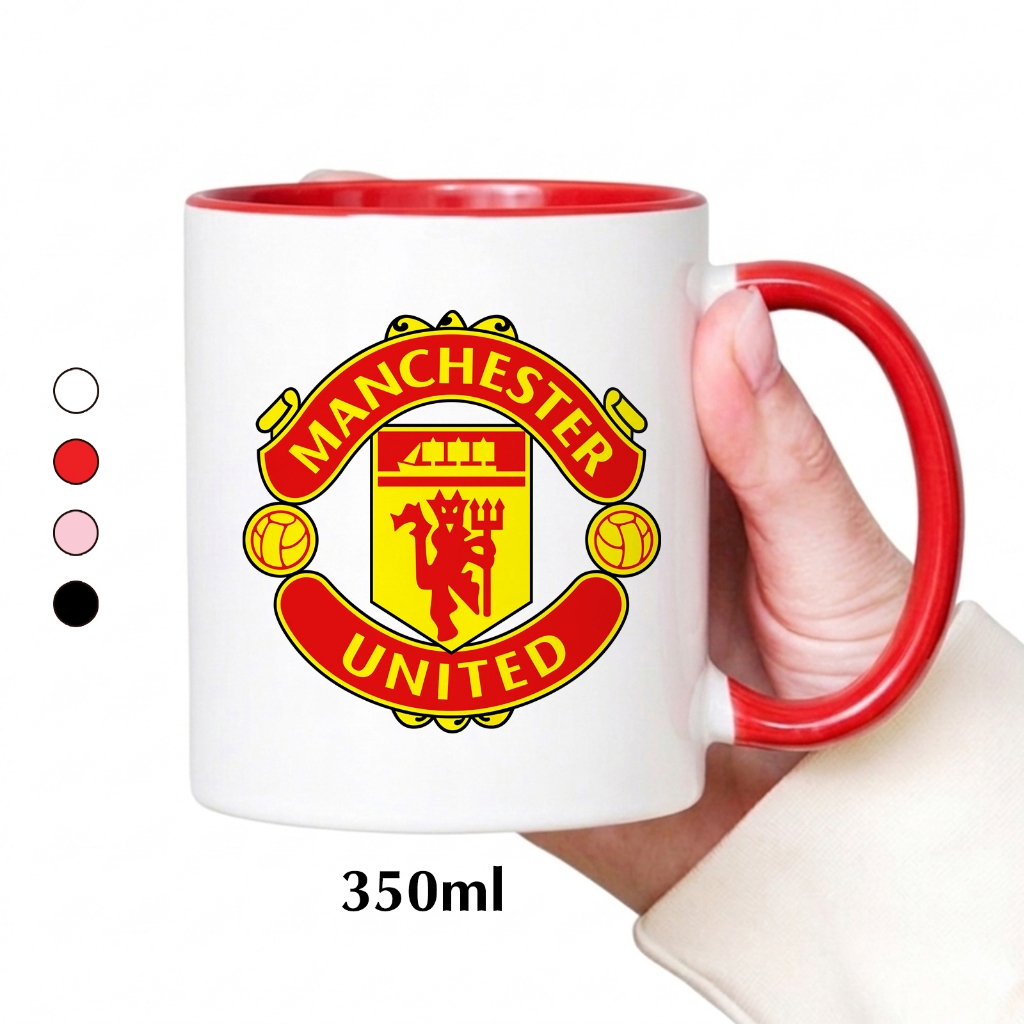 Ly Sứ Cốc Sứ In Logo Manchester United, Cốc Sứ Quà Tặng Bóng Đá MU