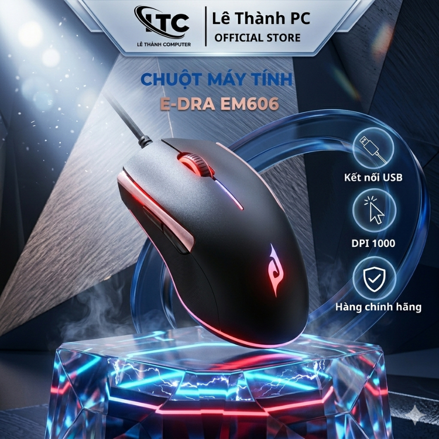 Chuột máy tính E-DRA EM606 -Bảo hành 24 tháng