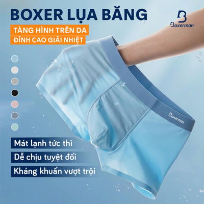 Combo 6 Quần lót đùi nam thun lạnh thoáng khí Profit BOXERMAN, kháng khuẩn không hằn, ôm sát co giãn 4 chiều