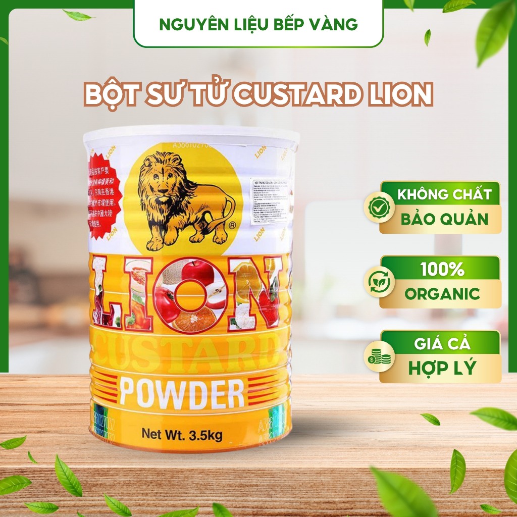 Bột Sư Tử Custard Lion 300g – Bột Trứng Sữa Làm Nhân Bánh, Kem Custard, Bánh Ngọt Mịn Thơm Dễ Làm Tạ