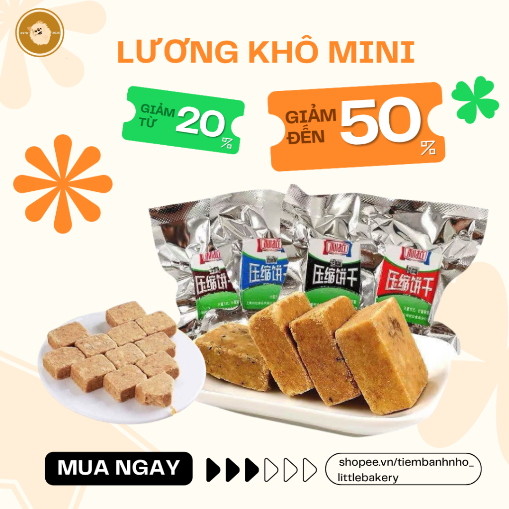 Lương khô mini Lila Nội địa trung 3 vị_gói 500gr Lương khô mini trung quốc