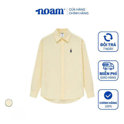 Áo Sơ Mi Dài Tay Form Rộng NOAM Nafox Oxford – Pale Yellow Fine Stripe