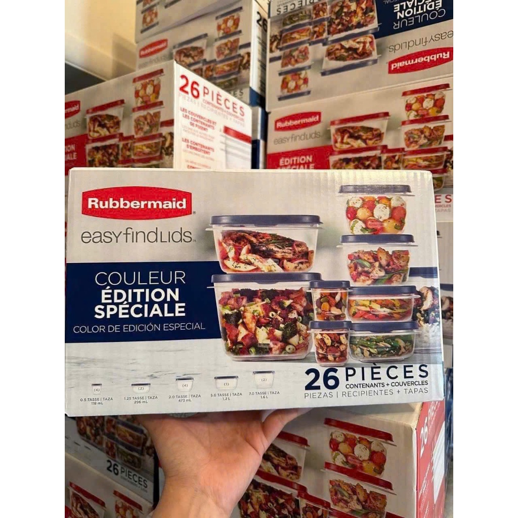 Set Rubbermaid 26 món (13 hộp)  Made In USA