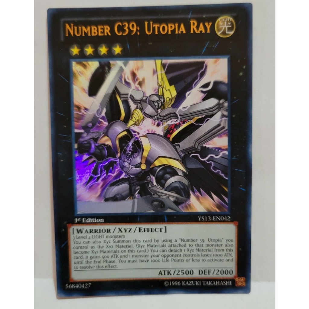 Thẻ bài Yugioh - TCG - YS13-EN042 Number C39: Utopia Ray CNo.39 (Ultra Rare) 1st Edition