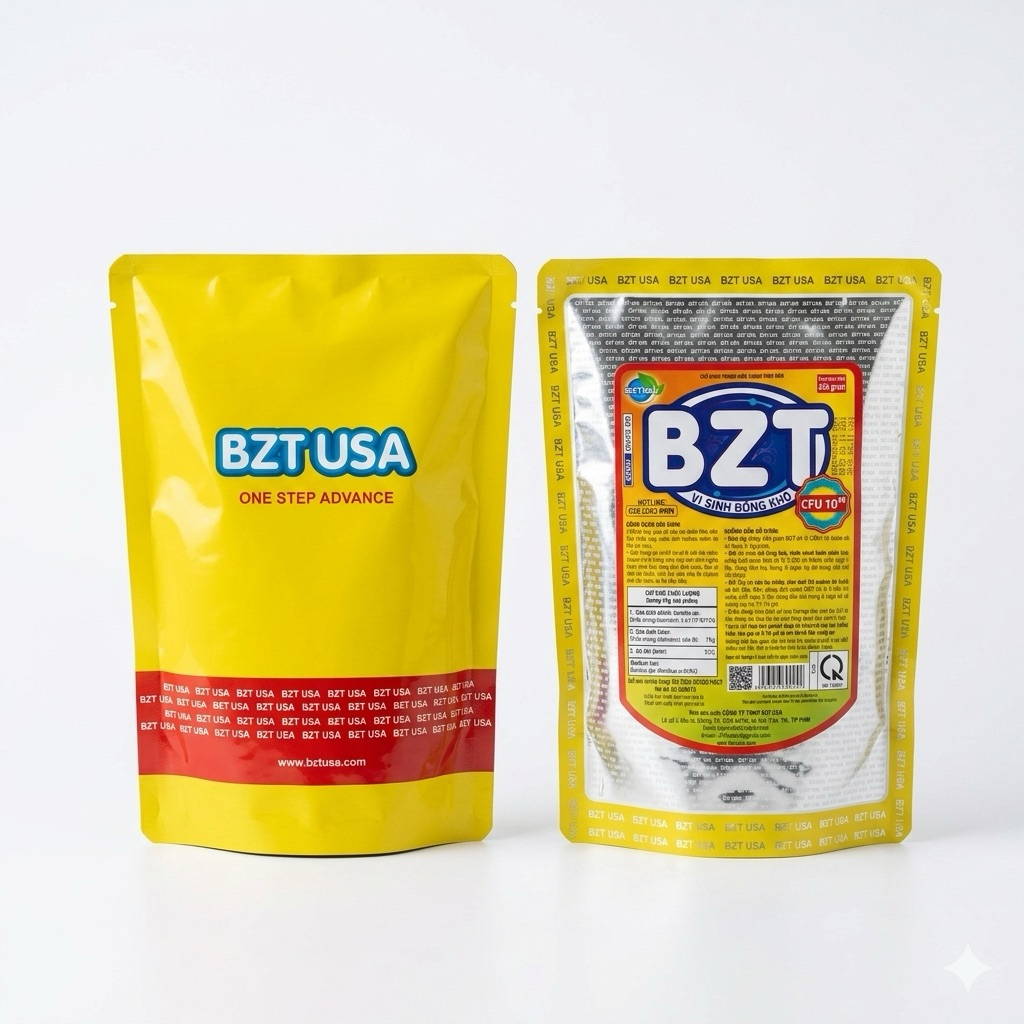 BZT AQUA Vi Sinh Đông Khô 454g Chính Hãng BZT USA Xử Lý Váng Bọt, Nhớt Nước, Đồng Tiền, Khí Độc NO2 