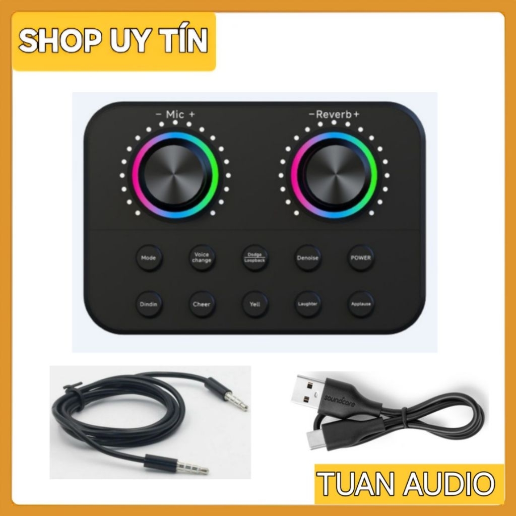 Card âm thanh trực tiếp BOX6 Giao diện âm thanh live stream thu âm Podcast