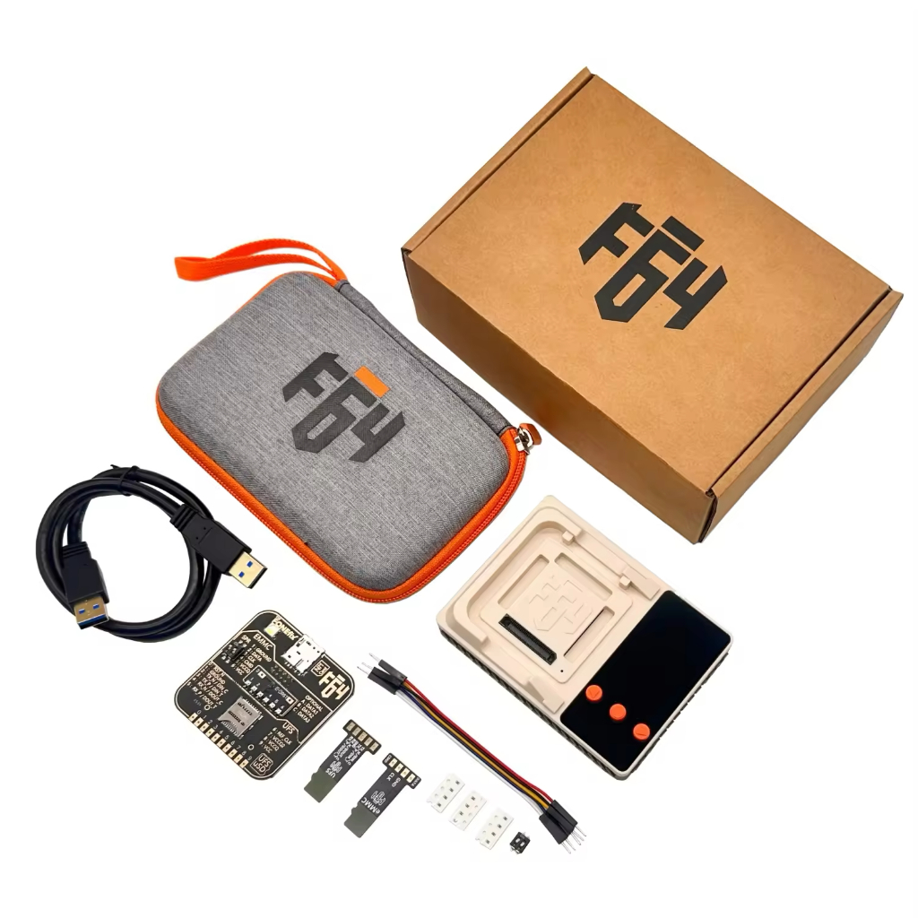 Box F64 hỗ trợ làm ổ cứng eMMC, UFS đa năng điện thoại, Tivi, Android box, Drone,...