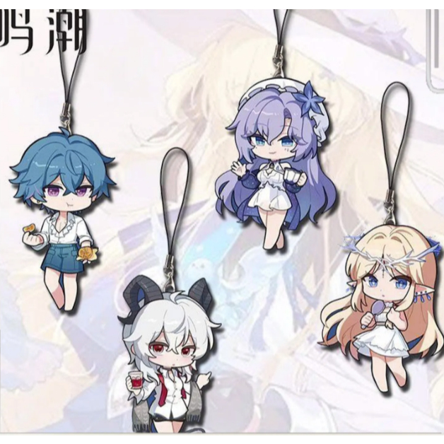 Wuthering Waves Mini Acrylic Phone Charm - Brant, Zanni, Cantarella & Cartethyia Fan-Made Gift