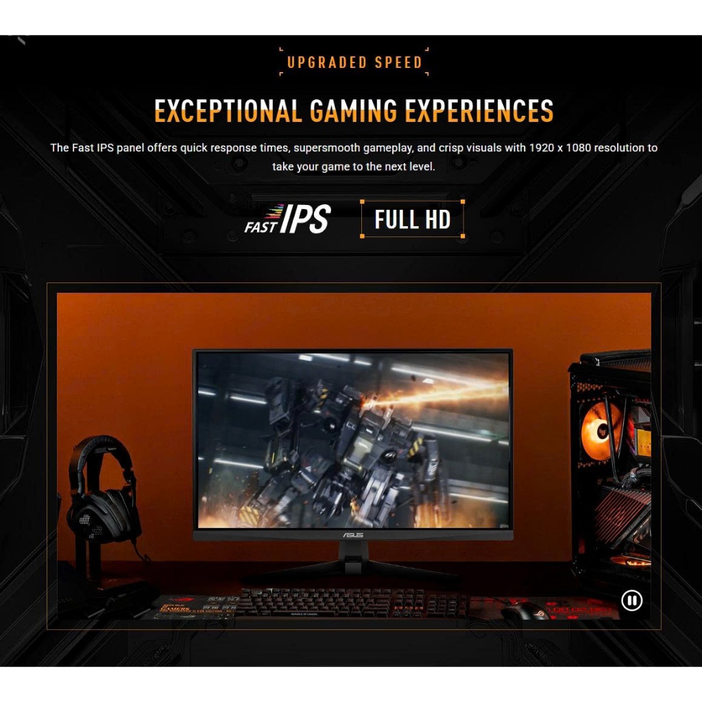 Màn hình Asus TUF GAMING VG259QMR5A 25 inch Fast IPS 310Hz chuyên game loa tích hợp Bảo hành 36 tháng | BigBuy360 - bigbuy360.vn