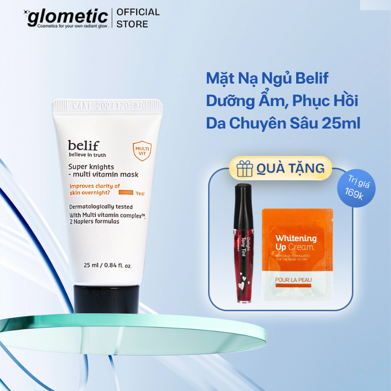 Mặt Nạ Ngủ Dưỡng Ẩm, Phục Hồi Da Chuyên Sâu BELIF SUPER KNIGHTS MULTI VITAMIN MASK - Minisize 25ml