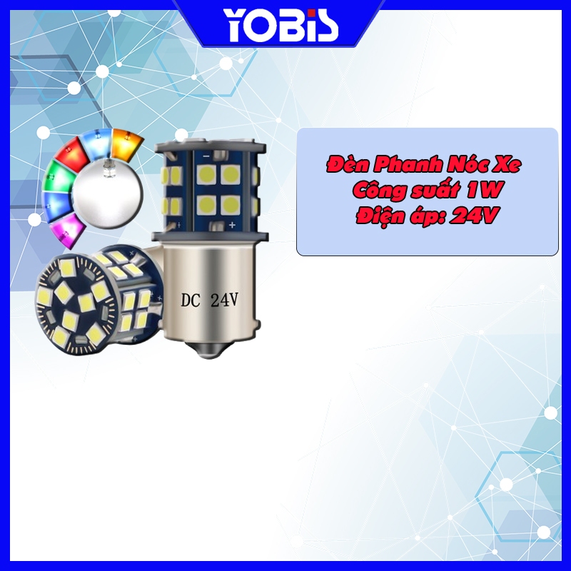 1 Bóng Đèn LED 24V Cho Xe Tải Chui 1156 Chip 3030 Với 28SMD Dùng Làm Đèn Nóc Xe