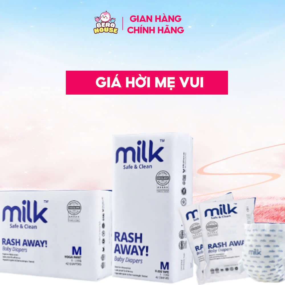 BỈM MILK – MỀM MỊN, THẤM HÚT TỐT, CHỐNG TRÀN HIỆU QUẢ CHO BÉ