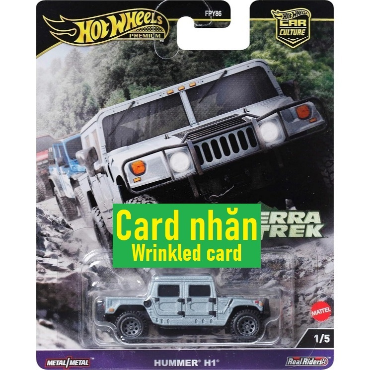 Mô hình xe quân đội sự địa hình Hot Wheels Premium Hummer H1