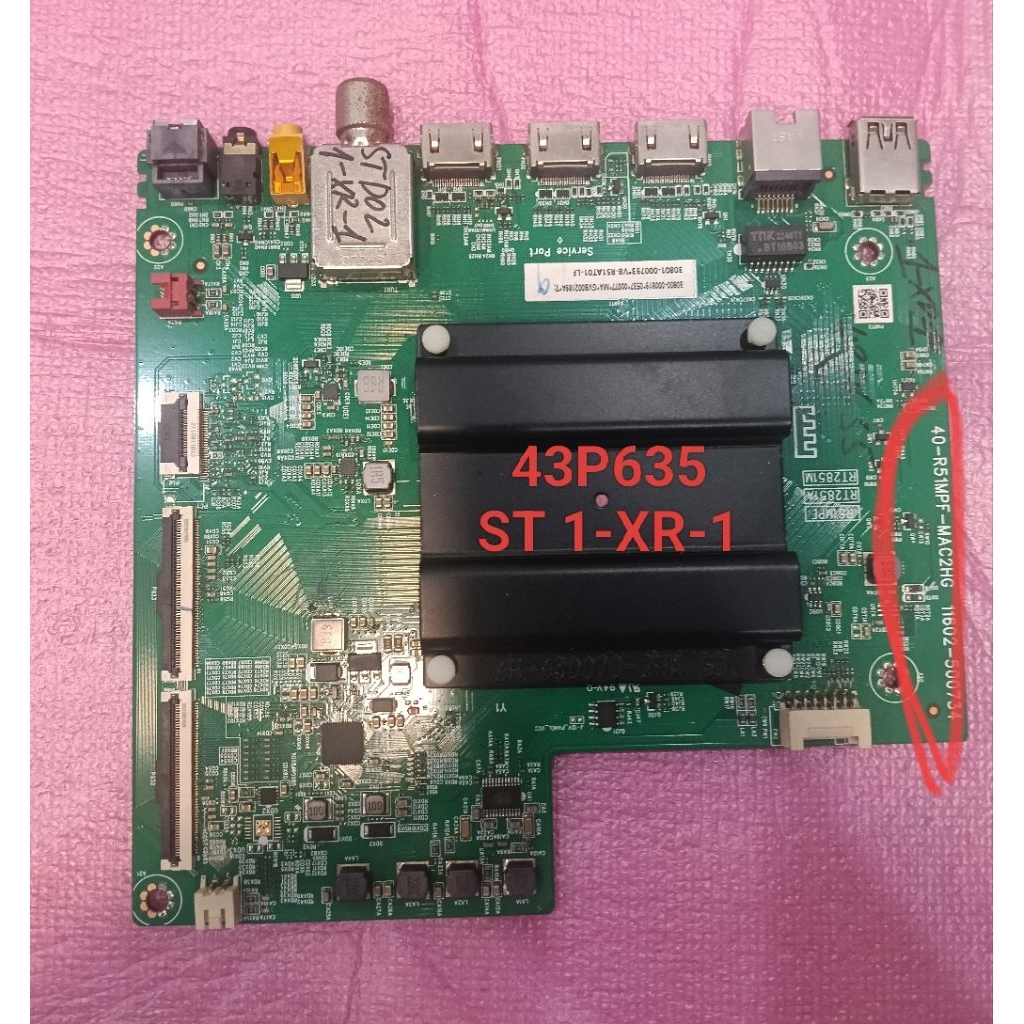 Bo mạch Tivi các model: 43P635, 43P638, 43Q646