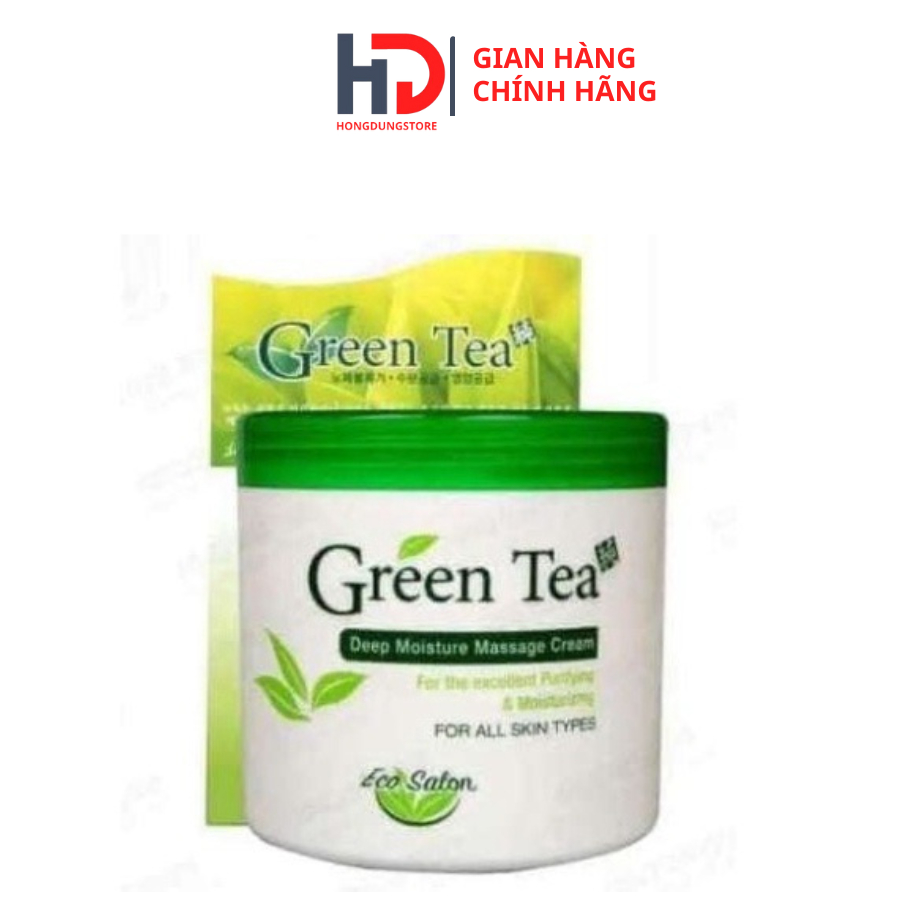Kem Massage Trà Xanh Green Tea Hàn Quốc Chống Lão Hóa, Cấp Ẩm, Làm Sạch, Thải Độc Tố Cho Da 450g.