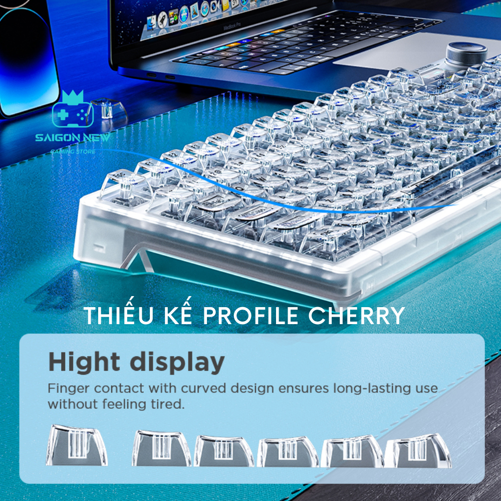 Bàn phím cơ không dây AULA F98 PRO v3 - Bàn phím cơ có màn hình tùy chỉnh, 3 mode kết nối | BigBuy360 - bigbuy360.vn