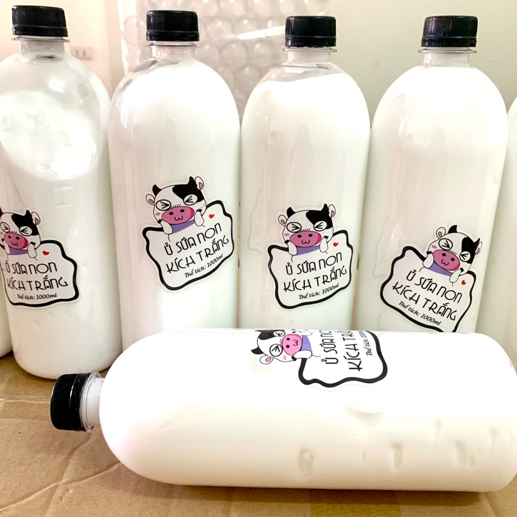 Ủ sữa non kích trắng đậm đặc thơm dùng toàn thân chai 1000ml