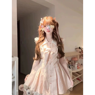 [Sẵn Hàng QC Loại 1] Váy Ulzzang Tiểu Thư Hồng Kẻ Ulzzang - Kèm video