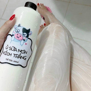 Ủ sữa non kích trắng chai 1000ml dùng cả face và body