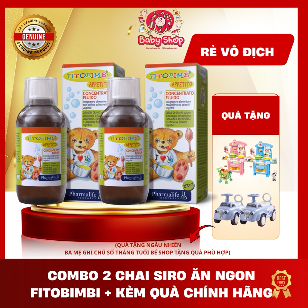 COMBO SIRO ĂN NGON 3 TÁC ĐỘNG FITOBIMBI - CHÍNH HÃNG - ĂN NGON - HẤP THU, TĂNG CÂN