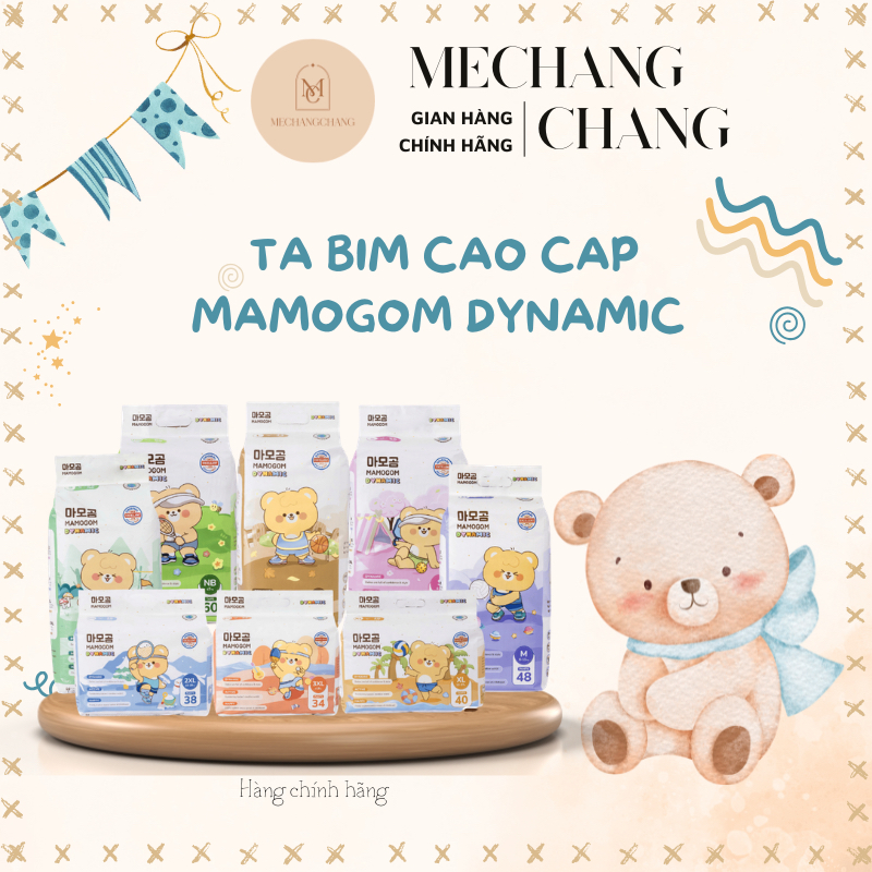 [GIÁ CỰC TỐT - CHÍNH HÃNG]Tã/ Bỉm Quần/Dán MAMOGOM Dynamic Chun 4 Chiều, K Vết Hằn, Chứng Nhận Derma