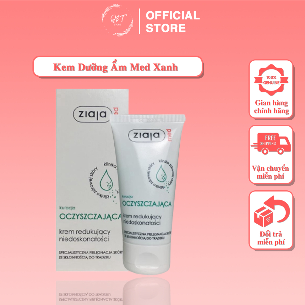 Kem Dưỡng Ẩm Med Xanh Cho Da Dầu Mụn Làm Giảm Độ Tăng Trưởng Của Vi Khuẩn Se Khít Lỗ Chân Lông | BigBuy360 - bigbuy360.vn