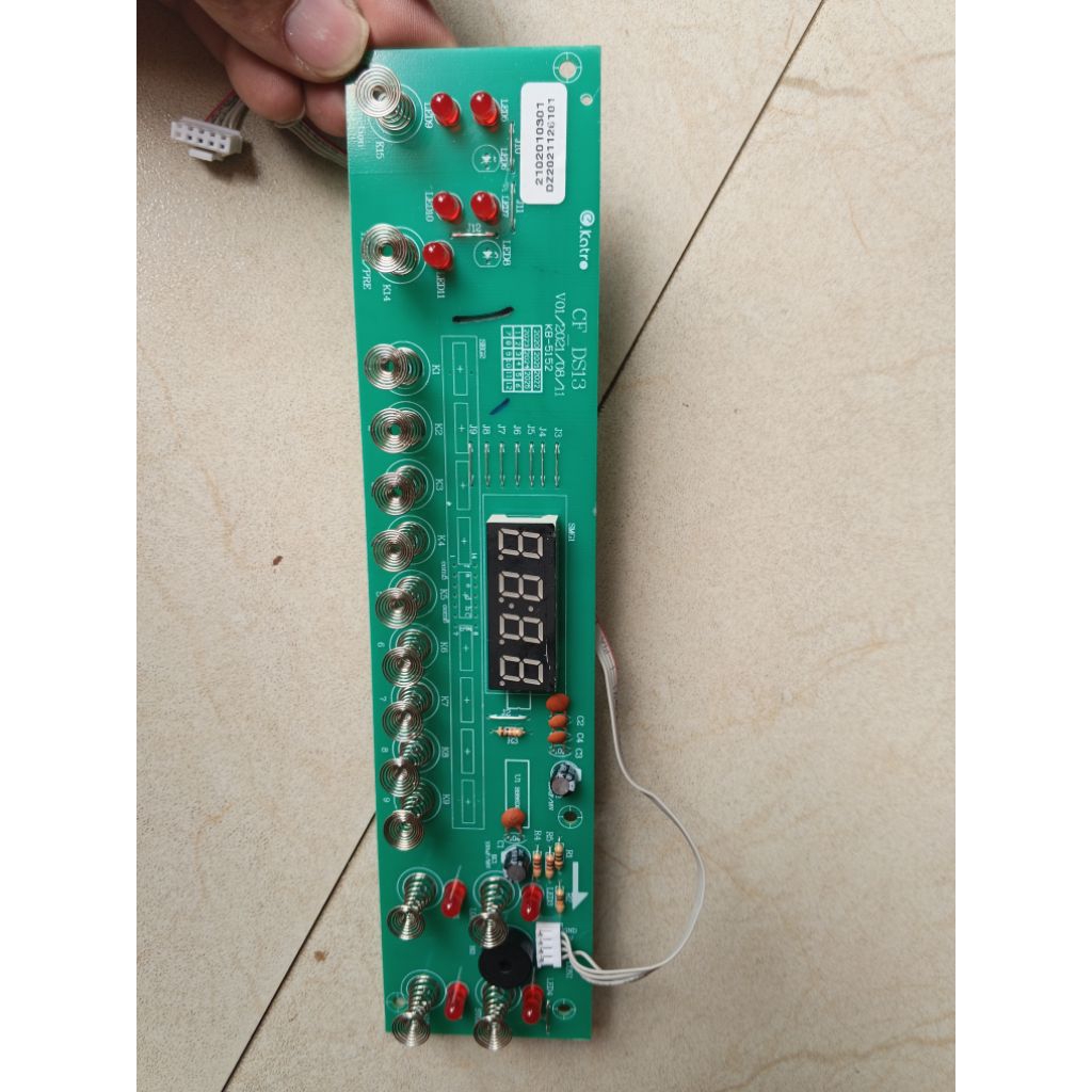 mạch điều khiển hiển thị của bếp từ đôi Kangaroo KG866i, Canzy, Mutosi, mã CF_DS13 mới