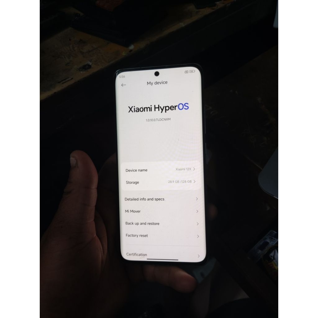 Điện thoai xiaomi mi 12x 8/128gb cũ rẻ như xác