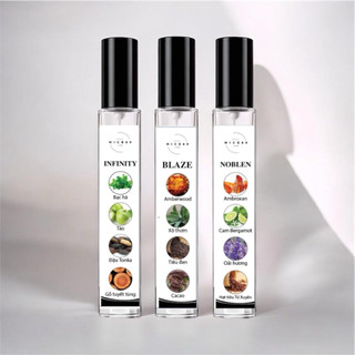 combo 3 chai nước hoa nam 10ml, Blaze - Infinity - Noblen,thơm lâu, EDP, Nam tính, sang trọng,thanh lịch, chai chiết