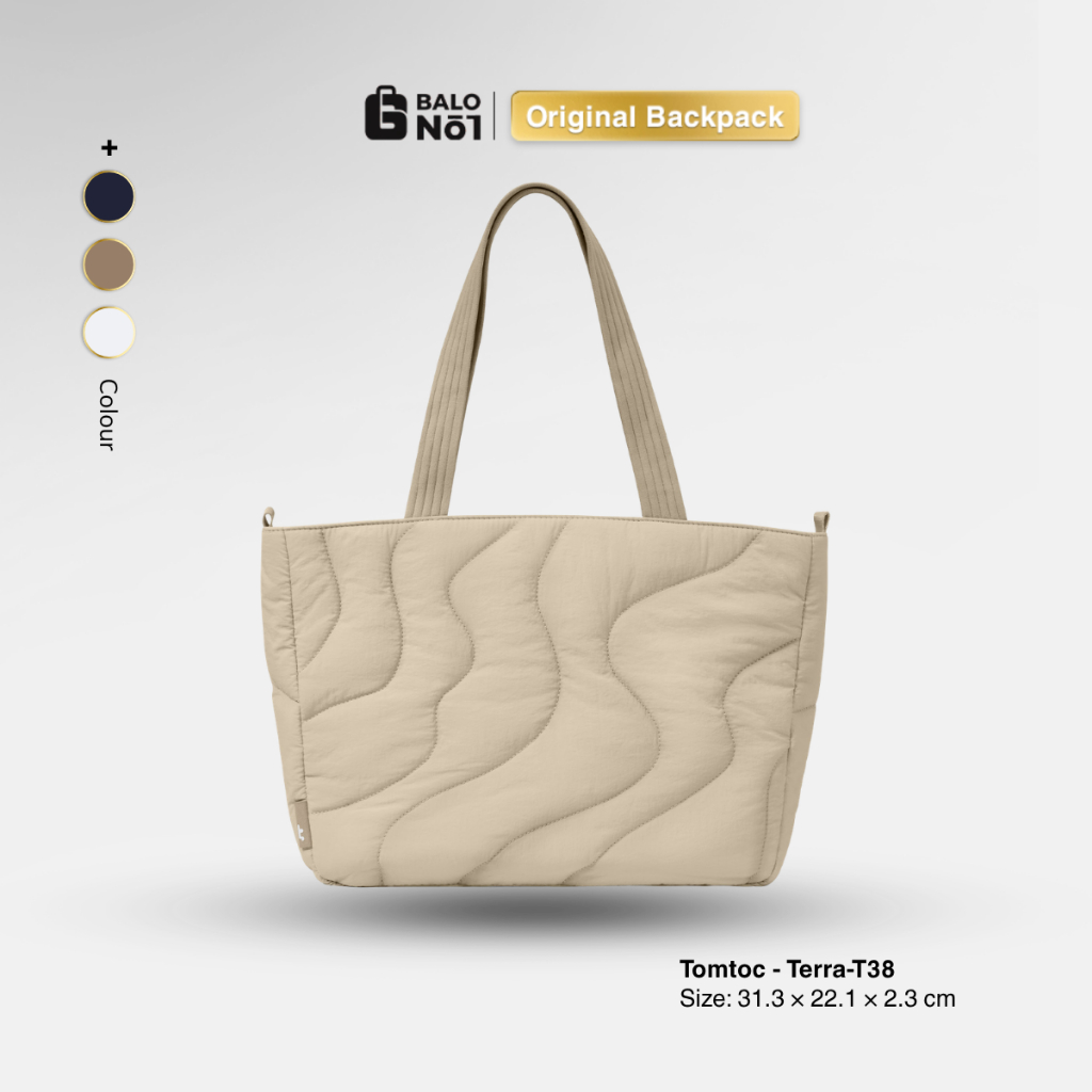 Túi Xách Tomtoc Tera T38 Puffy Laptop Tote Bag chống sốc cao cấp (USA)