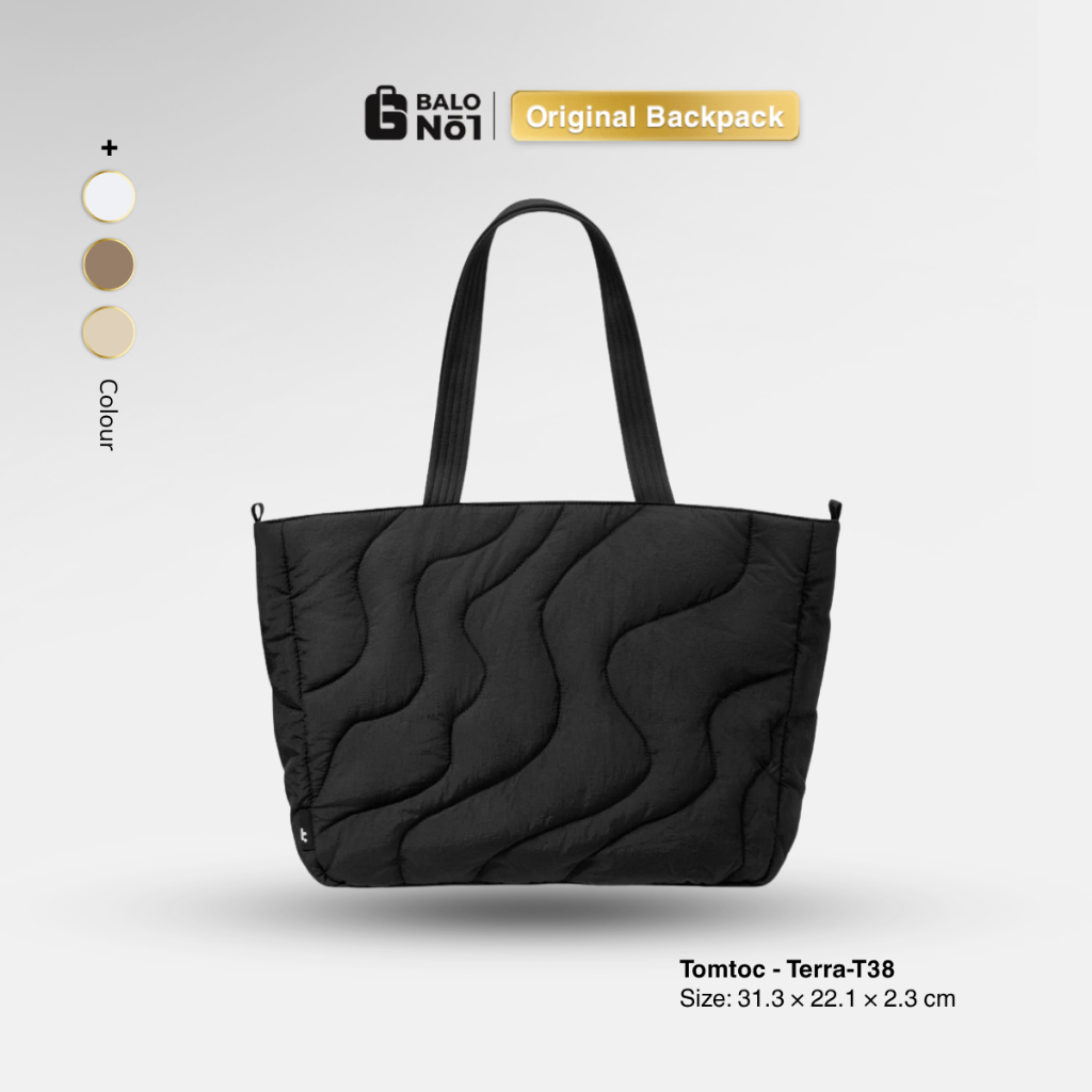 Túi Xách Tomtoc Tera T38 Puffy Laptop Tote Bag chống sốc Thương Hiệu Mỹ (USA)