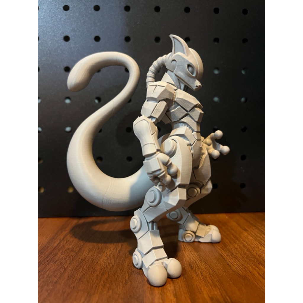 Mô Hình Mewtwo 3D In Resin Cao Cấp – Figure Pokemon Khớp Cử Động, Trang Trí Bàn Làm Việc / Sưu Tầm