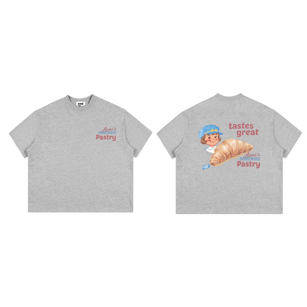 A3 Aimesaigon Áo Thun Big Boxy Local Brand Form Rộng Tay Ngắn Cotton 250gsm "FOOD" Nam Nữ Menswear Kem Unisex Mùa Hè | BigBuy360 - bigbuy360.vn