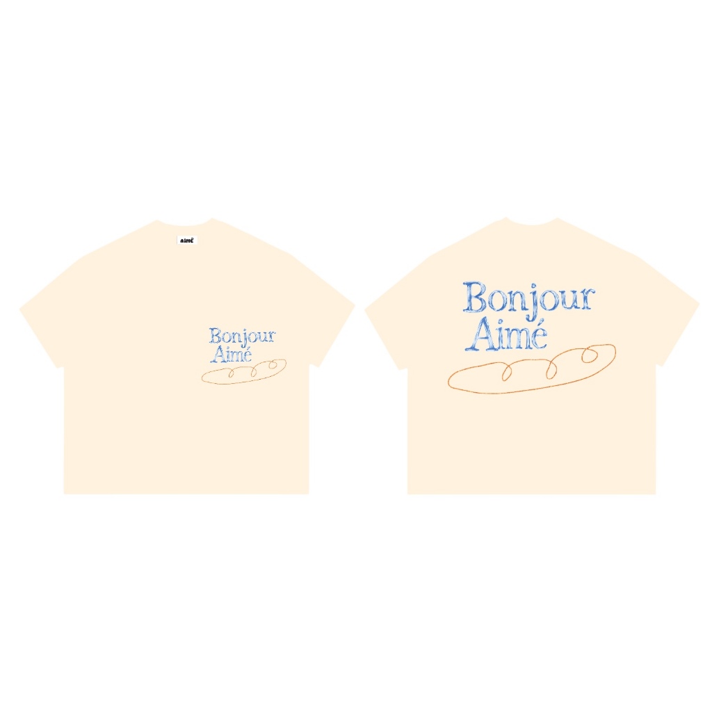 A3 Aimesaigon Áo Thun Big Boxy Local Brand Form Rộng Tay Ngắn Cotton 250gsm "FOOD" Nam Nữ Menswear Kem Unisex Mùa Hè | BigBuy360 - bigbuy360.vn