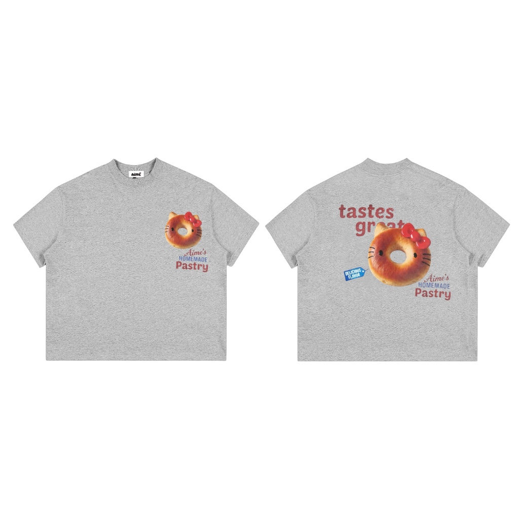 A3 Aimesaigon Áo Thun Big Boxy Local Brand Form Rộng Tay Ngắn Cotton 250gsm "FOOD" Nam Nữ Menswear Kem Unisex Mùa Hè | BigBuy360 - bigbuy360.vn