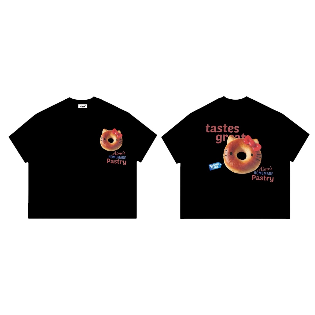 A3 Aimesaigon Áo Thun Big Boxy Local Brand Form Rộng Tay Ngắn Cotton 250gsm "FOOD" Nam Nữ Menswear Kem Unisex Mùa Hè | BigBuy360 - bigbuy360.vn
