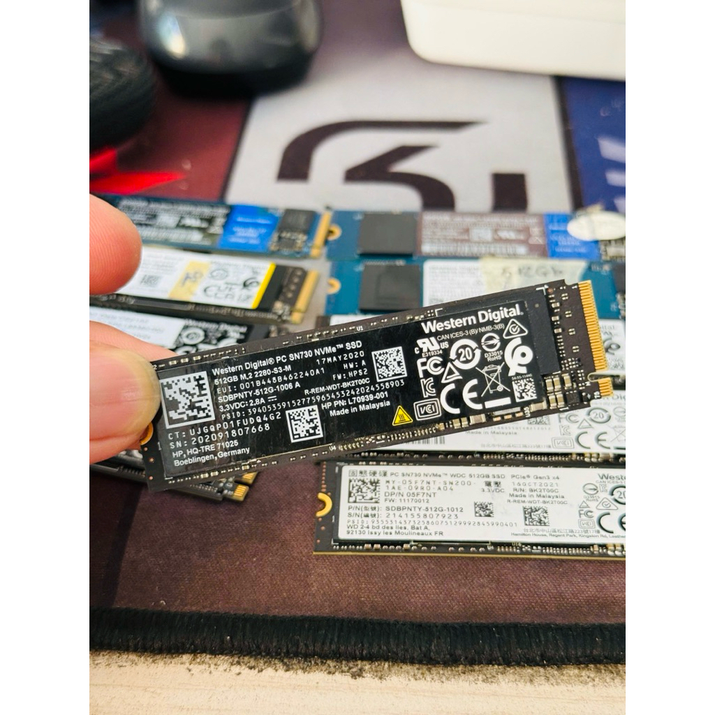 Ổ cứng SSD M2 Nvme 512Gb WD Blue SN550/SN730/SN530 (PCIe Gen3x4)