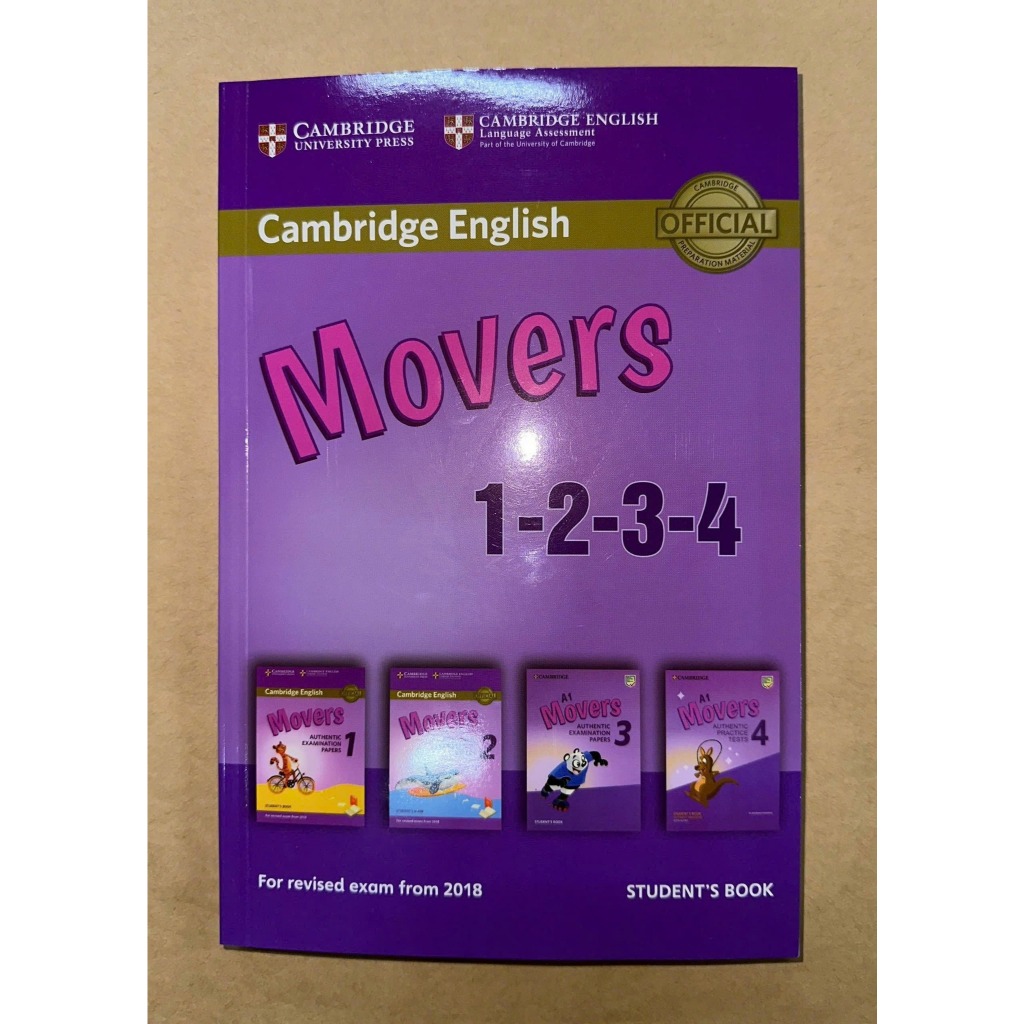 Cambridge English Movers – In Gộp 1-2-3-4 | Kèm File Nghe Audio