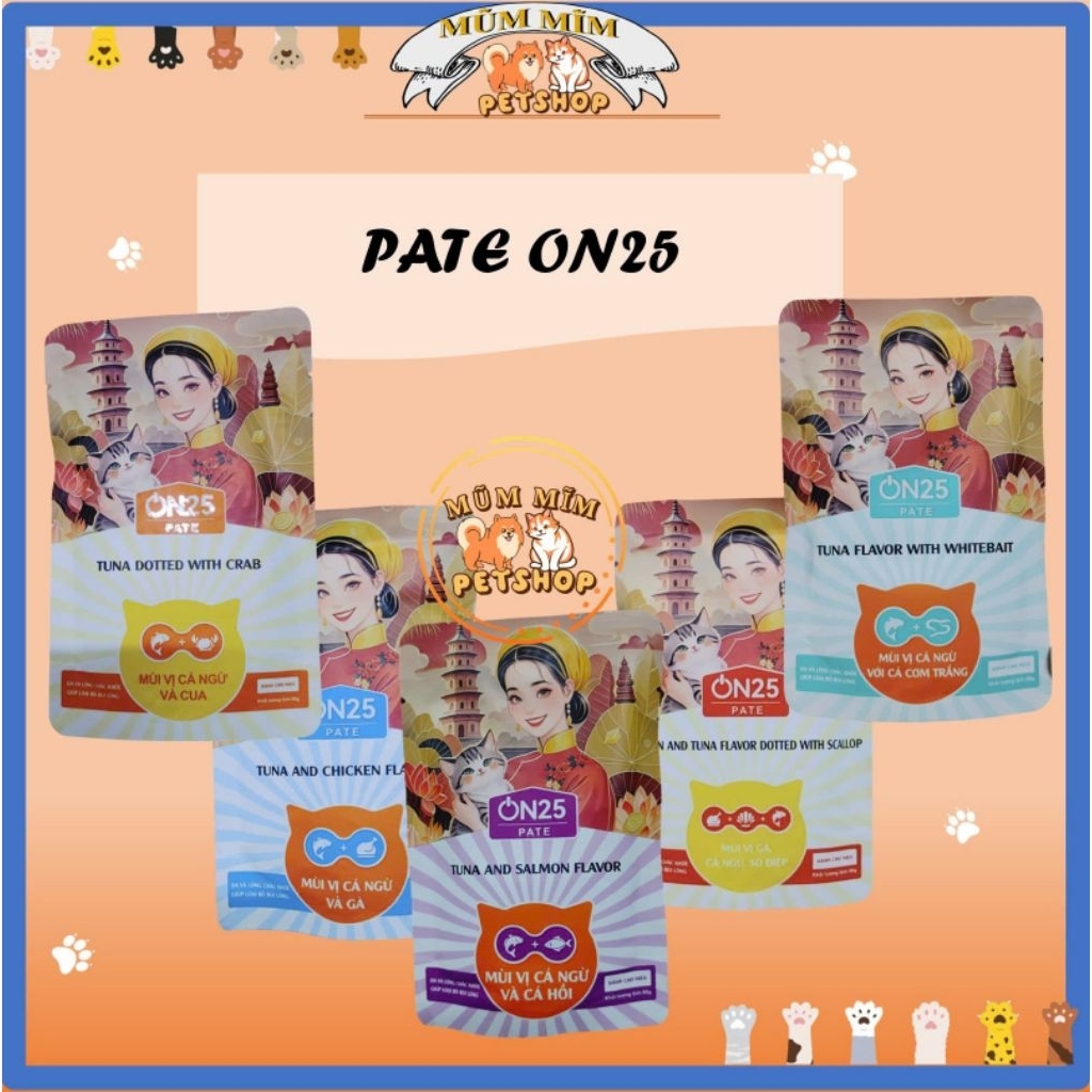 [PATE ON25] - Pate ON25 cho mèo, pate cho mèo - 80g - Thơm ngon, bổ dưỡng, đa dạng vị