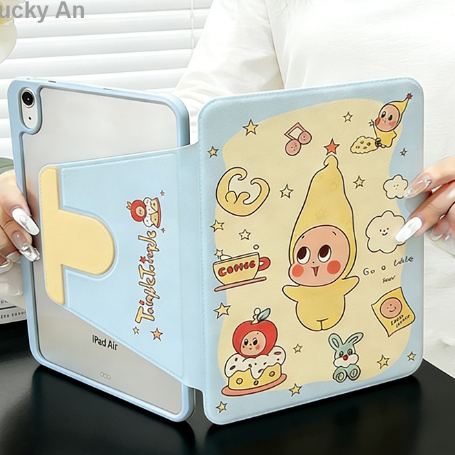 Ốp lưng ipad Bản 720° Ốp lưng ipad xoay A16 2025 air6/5 mini6/7 Ari7-M3 Acrylic pro11 iPad mới 11 A1