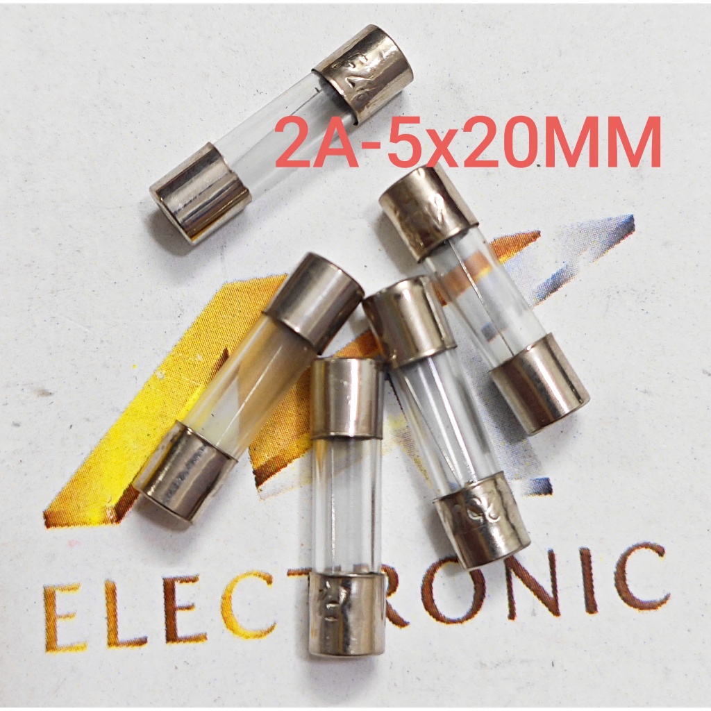 ( Combo 10 cái ) Cầu chì 2A 5 x 20mm Cầu chì ống thủy tinh 2A (combo)
