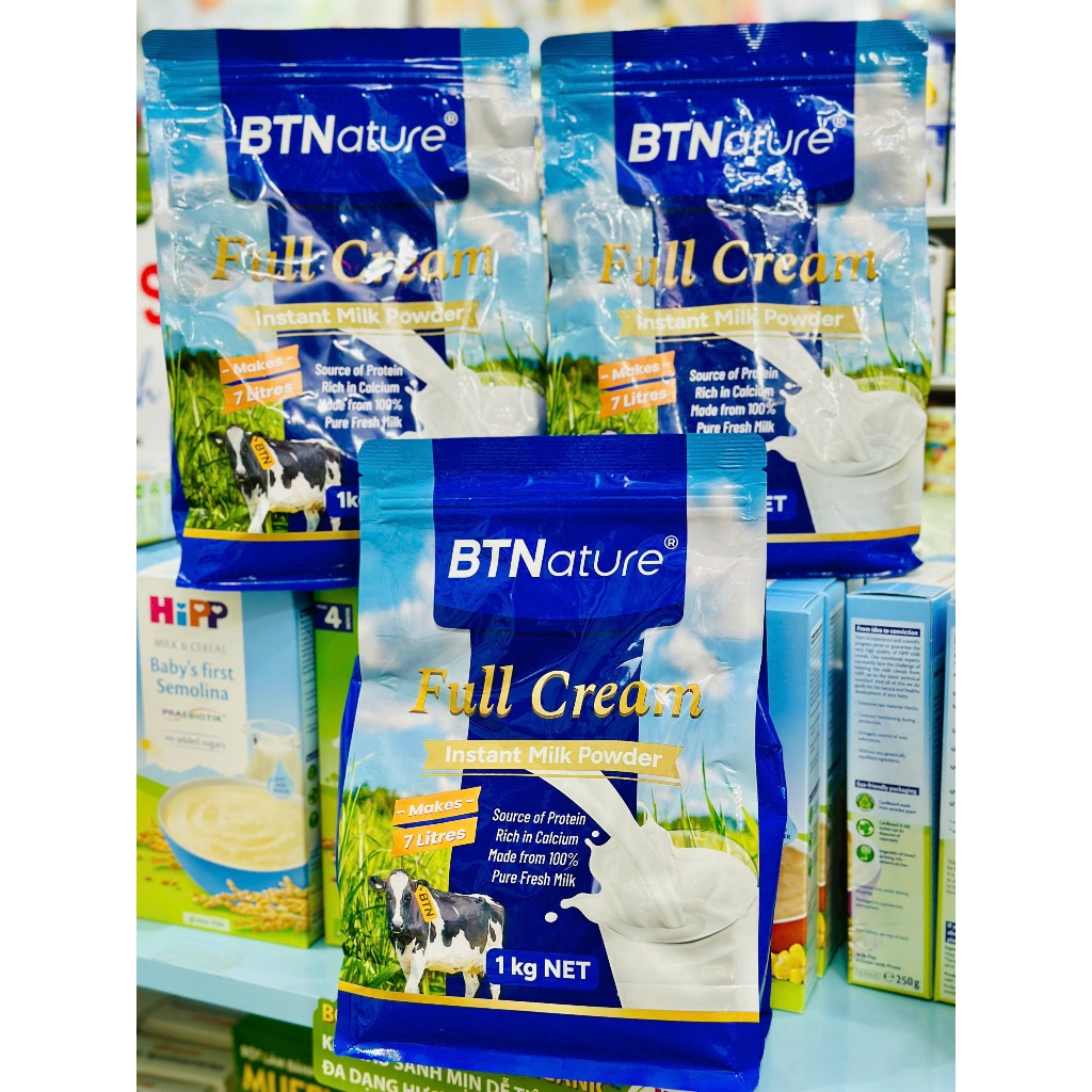 Sữa Bột Nguyên Kem BTNature Gold Plus Phù Hợp Với Hệ Tiêu Hóa Nhạy Cảm, Nhập Khẩu Úc