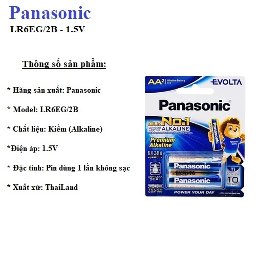 Pin AA / AAA PANASONIC EVOLTA Alkaline Premium Hàng Chính Hãng - Made in ThaiLand