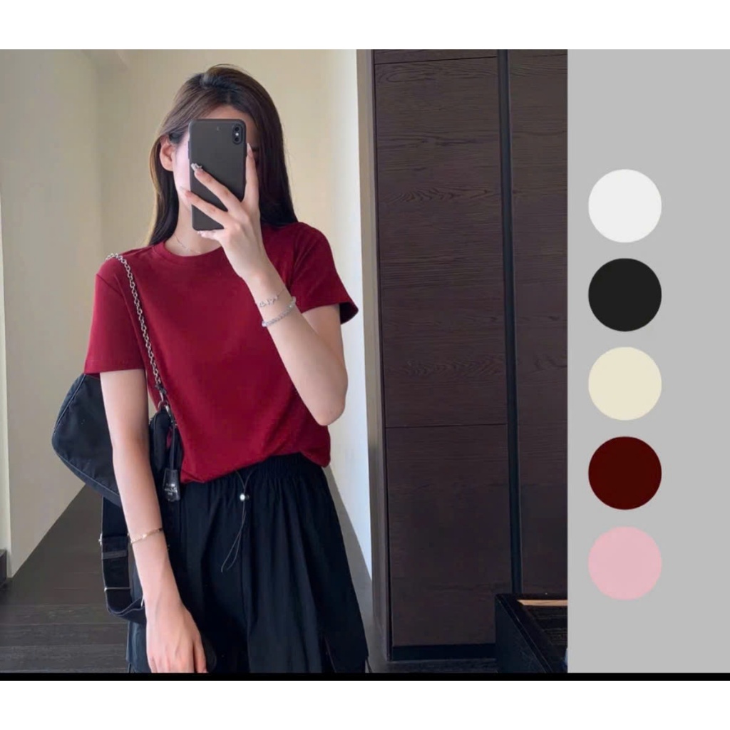 HT.STORE ÁO PHÔNG COTTON TRƠN NHIỀU MÀU