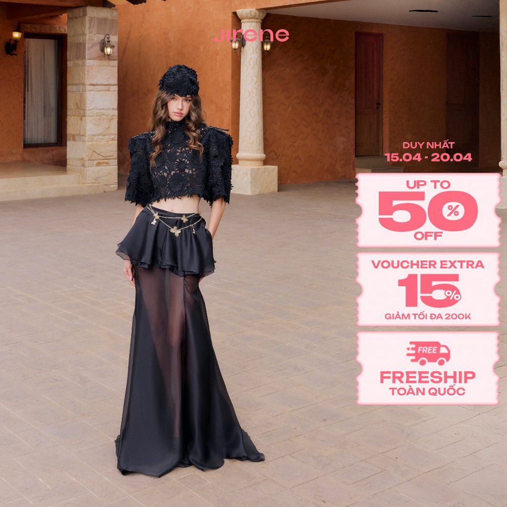 JIRENE - Set áo nữ và chân váy dài HIROSE SET