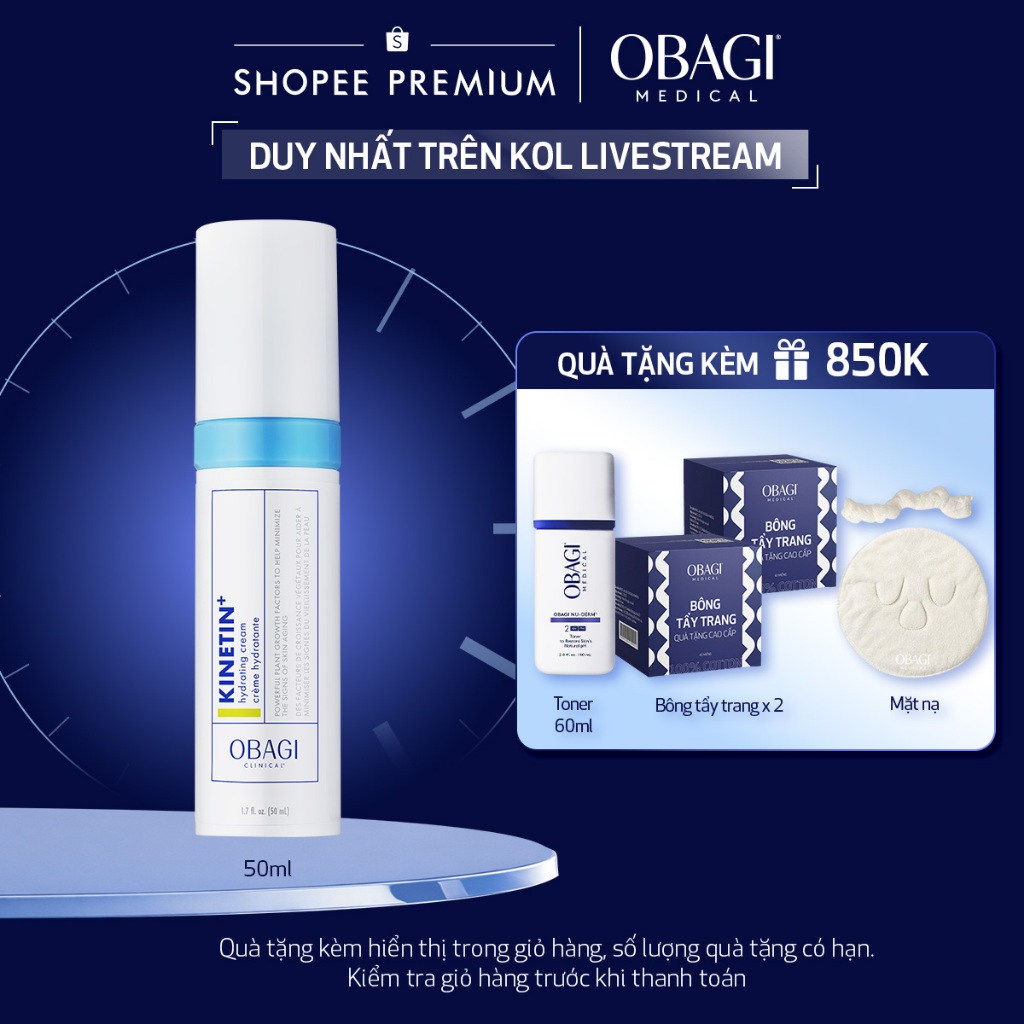 [Exclusive KOL] Kem dưỡng phục hồi làm dịu da Obagi Clinical Kinetin+ Hydrating Cream 50ml