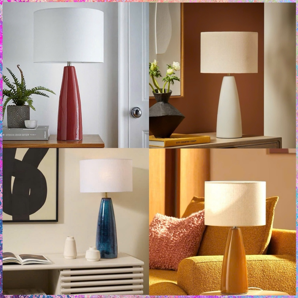 Đèn sứ để bàn- Đèn trang trí hiện đại - decore phòng khách- phòng ngủ