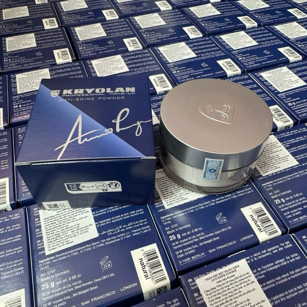 (CHÍNH HÃNG) Phấn Phủ Kiềm Dầu Atishine Powder Kryolan 25g