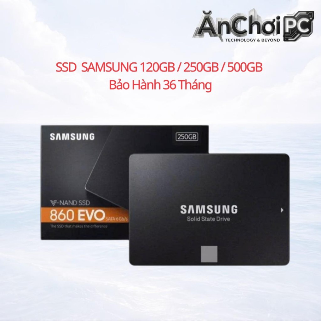 Ổ cứng SSD Samsung 870 Evo 2.5" 120GB, 250GB, 500GB chuẩn SATA3 Tốc độ 550Mb/s Bảo Hành 36 Tháng
